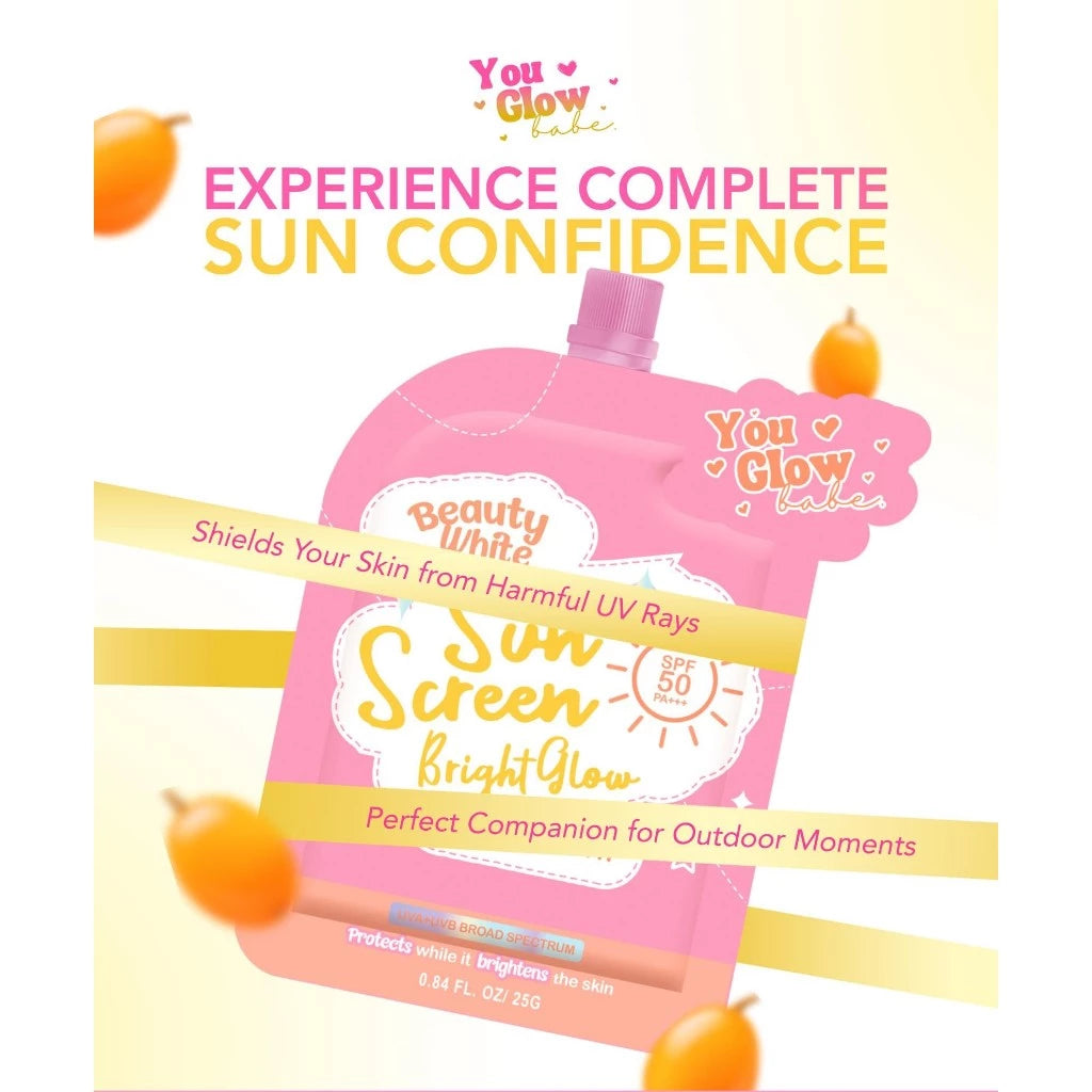 YOU GLOW BABE Beauty White Sunscreen Bright Glow SPF 50 PA+++