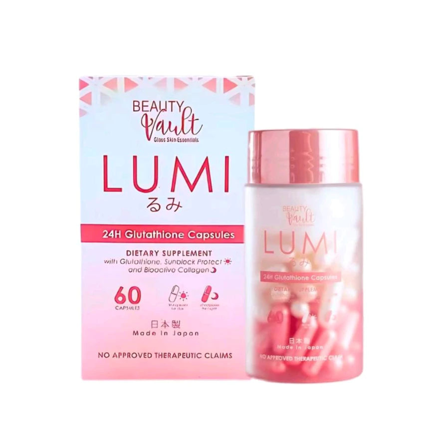 Lumi 24H Glutathione Capsules by Beauty Vault (60 Capsules)