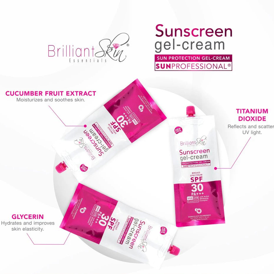 BRILLIANT SKIN Sunscreen SPF30 50g PA+++ Gel Cream Sun Protection Moisturizer Day Cream