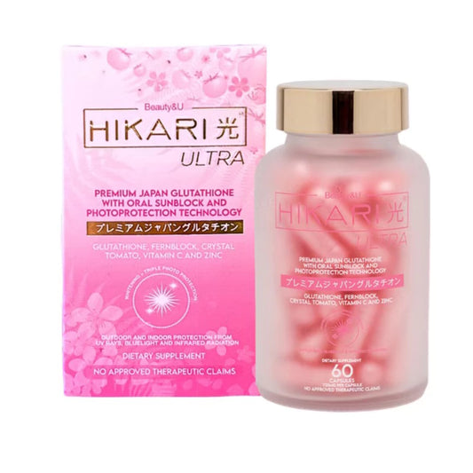𝐇𝐈𝐊𝐀𝐑𝐈 𝐆𝐋𝐔𝐓𝐀𝐓𝐇𝐈𝐎𝐍𝐄 - Premium Japan Glutathione with Oral Sunblock Technology
