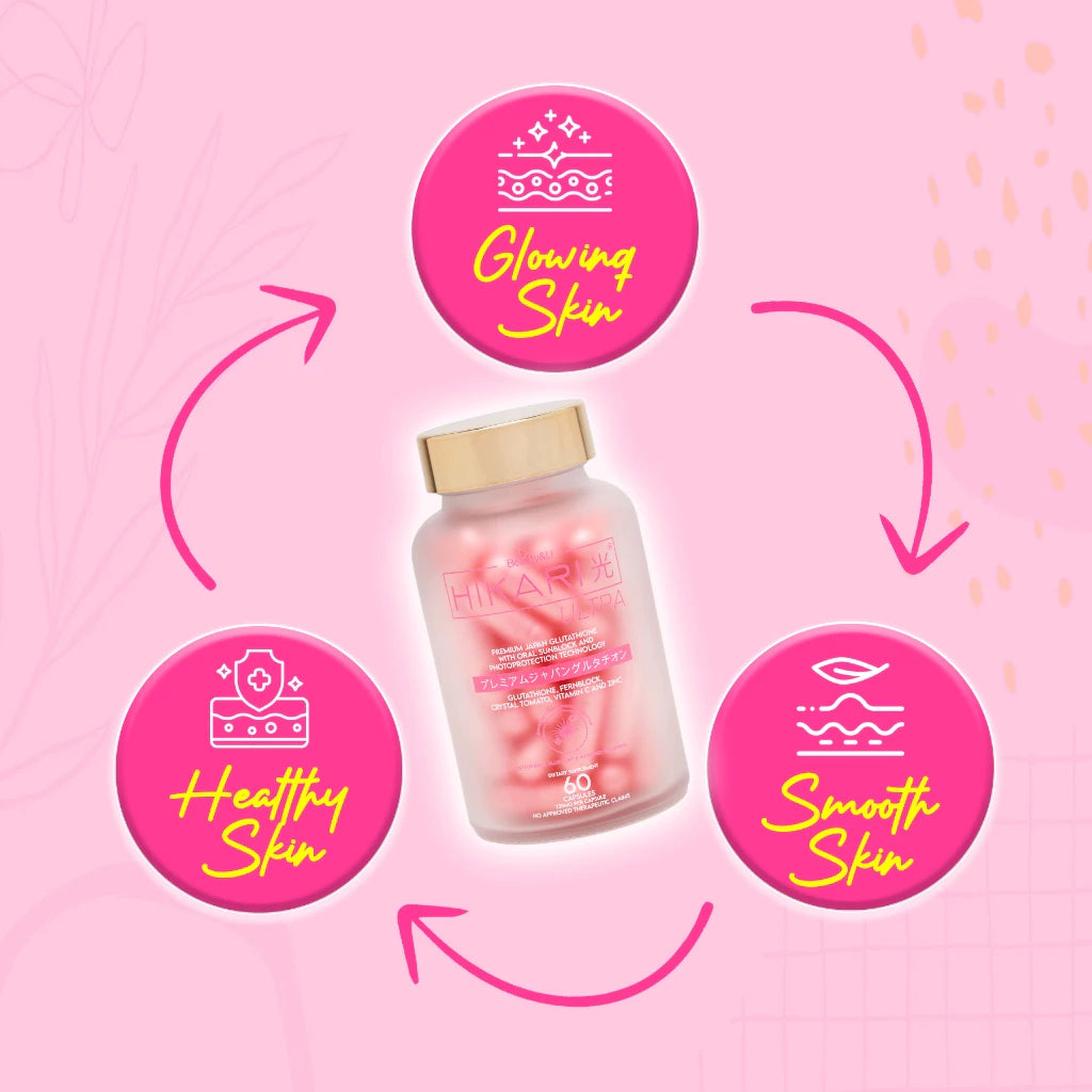 𝐇𝐈𝐊𝐀𝐑𝐈 𝐆𝐋𝐔𝐓𝐀𝐓𝐇𝐈𝐎𝐍𝐄 - Premium Japan Glutathione with Oral Sunblock Technology